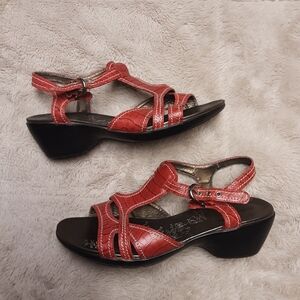 Hush Puppies Leather Strappy Dress Sandals